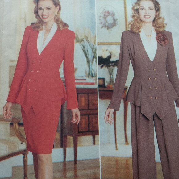 Top Skirt Pants Suit Sewing Pattern Plus Size 18-22 Butterick 4143 UNCUT - Picture 5 of 11